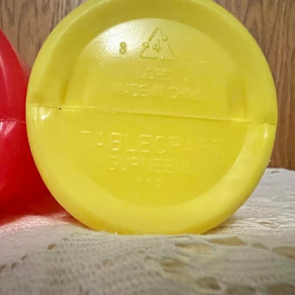 Vtg Tablecraft Diner Waitress Graphic Plastic Ketchup Mustard Squeeze Bottle Set - Picture 4 of 5